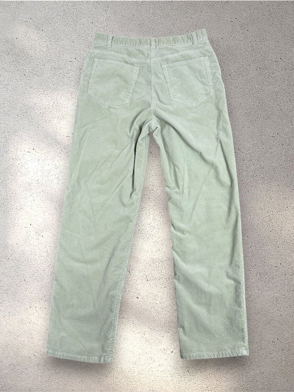 Charter Club Corduroy Pants Women's 10 Green Laura Fit Normcore Retro Academia - Picture 2 of 8